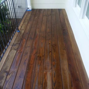 Front Porch Staining After