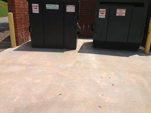 Dumpster Pad Cleaning