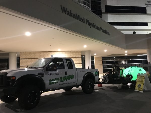 Carolina Hurriclean provides experienced commercial pressure washing and exterior building cleaning services to Raleigh and surrounding areas. With commercial and/or retail property, your building is most likely a major investment and should always look its best. Most customers and investors judge your business’ abilities and reputation based solely on the appearance of your building. Keeping your building looking its best is vital!