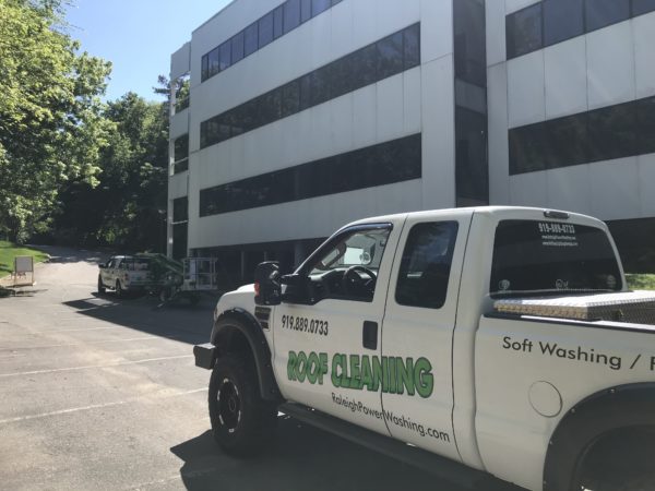 Carolina Hurriclean provides experienced commercial pressure washing and exterior building cleaning services to Raleigh and surrounding areas. With commercial and/or retail property, your building is most likely a major investment and should always look its best. Most customers and investors judge your business’ abilities and reputation based solely on the appearance of your building. Keeping your building looking its best is vital!